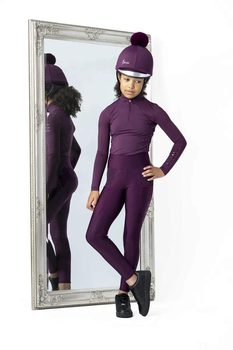 LeMieux Young Rider Base Layer in Grape-1